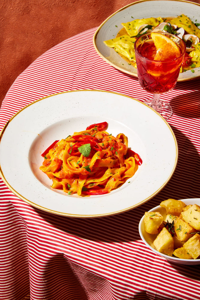 Homemade Italian pasta dish served at Casa Linda in Lee Green